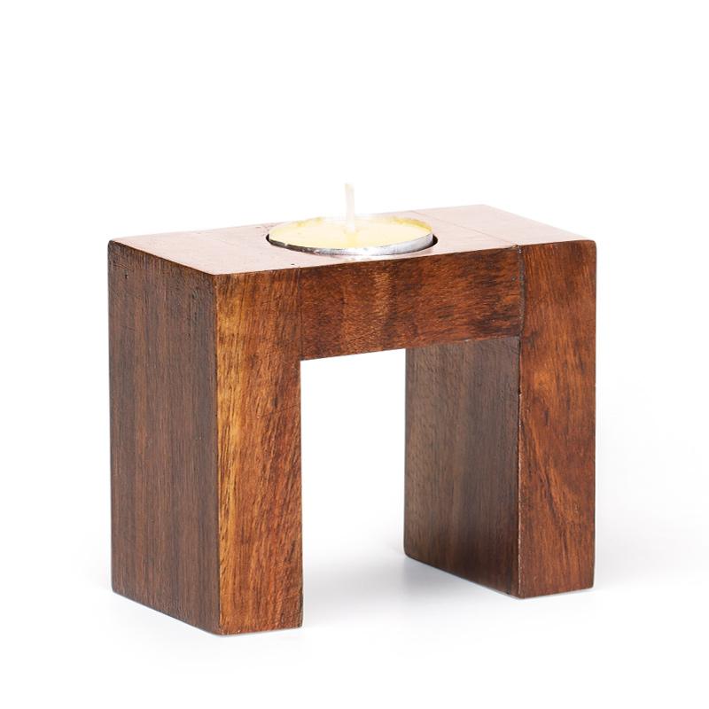 Wooden Candle Stand