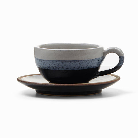 Indigo Cup & Saucer (Set of 2)