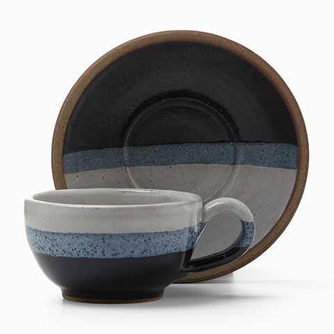Indigo Cup & Saucer (Set of 2)