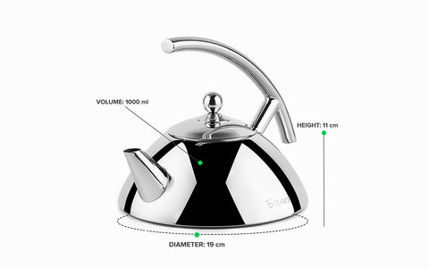 Bevel Stainless Steel Kettle