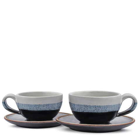 Indigo Cup & Saucer (Set of 2)