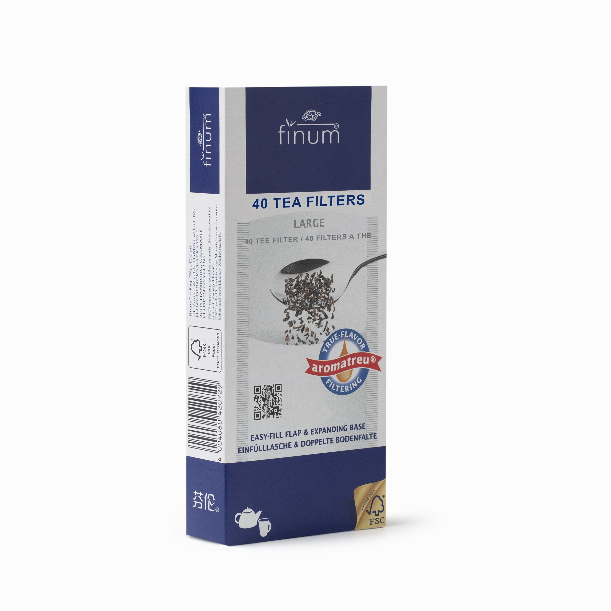 Finum Paper Tea Filters (Pack of 40)