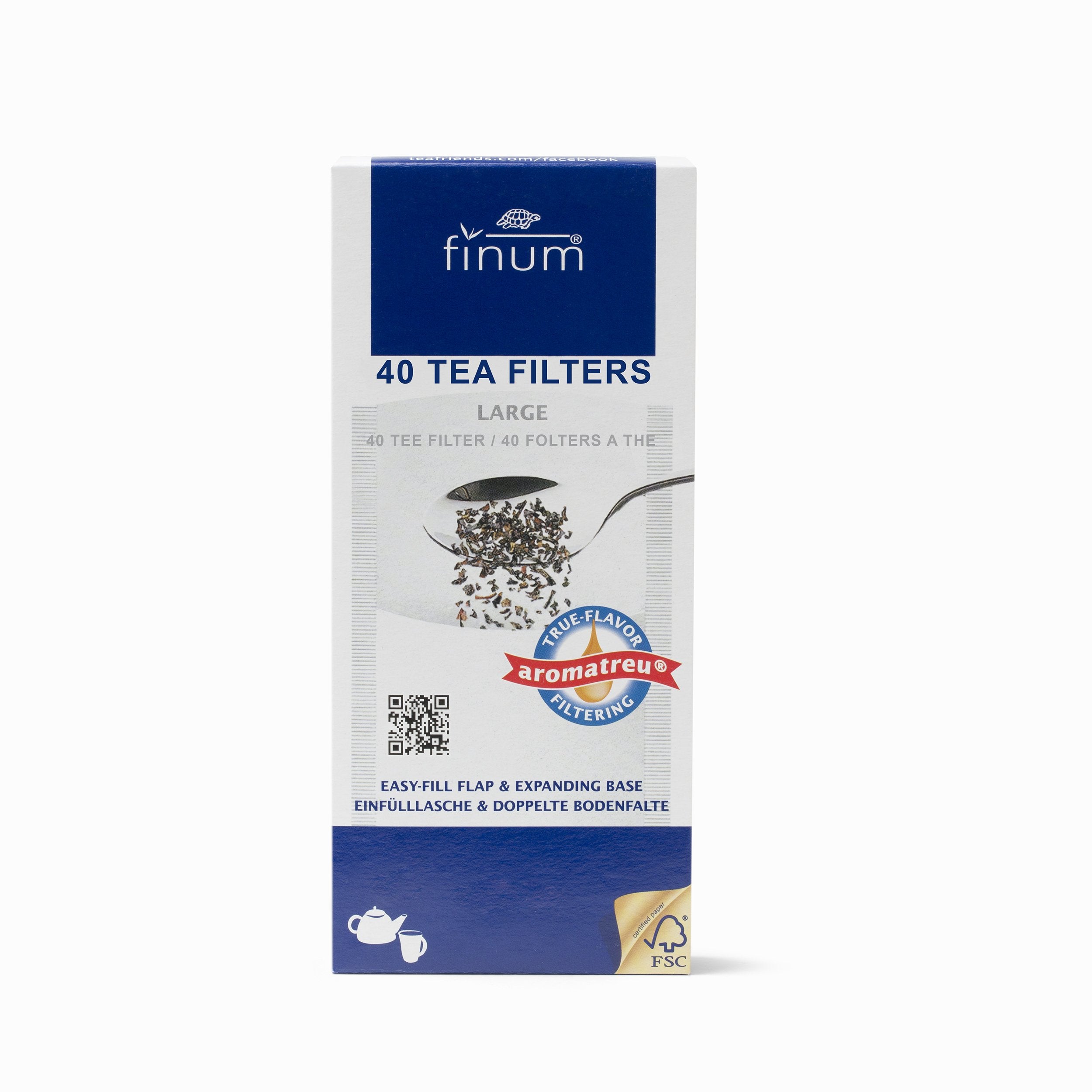 Finum Paper Tea Filters (Pack of 40)