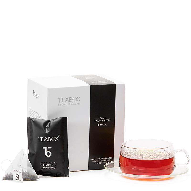 Mountain Rose Tea with Orbit Cup & Saucer