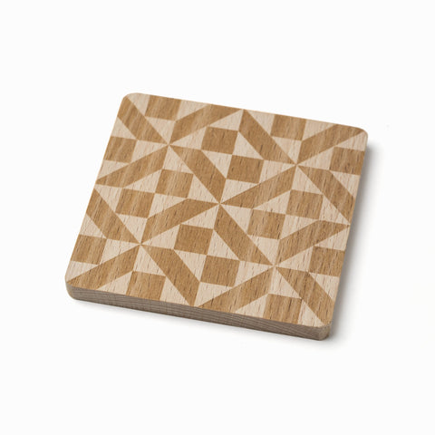 Mosaic Wooden Coasters (Set of 2)