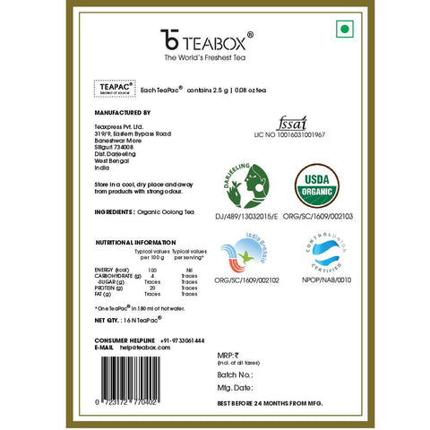 Organic Darjeeling Oolong Tea