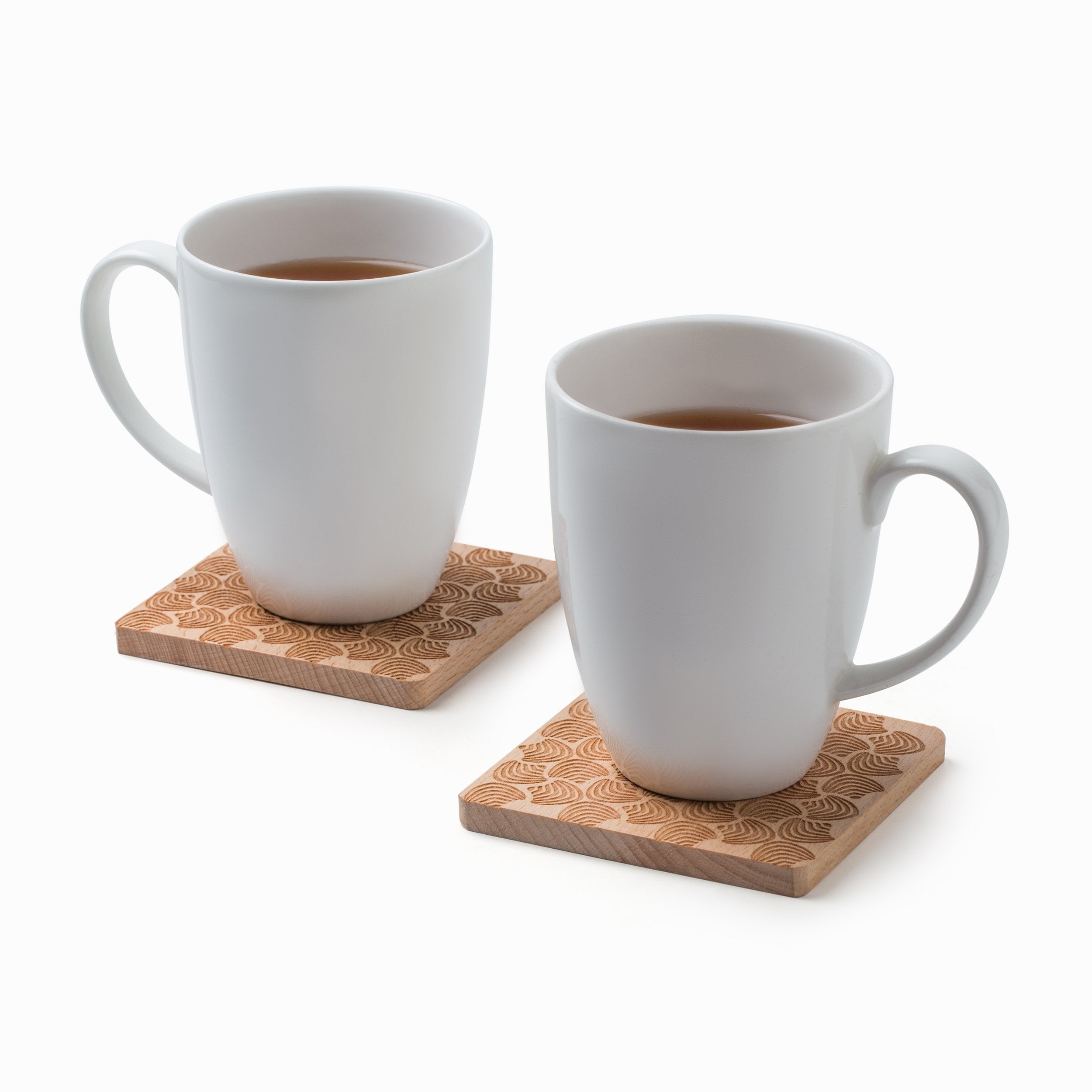 Floral Wooden Coasters (Set of 2)