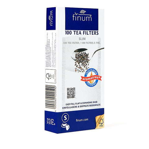 Finum Paper Tea Slim Filters (Pack of 100)