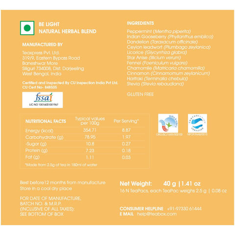 Be LIGHT - Digestive Tea